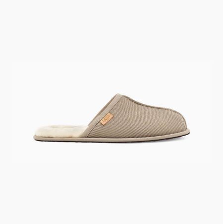 UGG Scuff Corduroy Beige Slippers for Men (ULCQ95836)